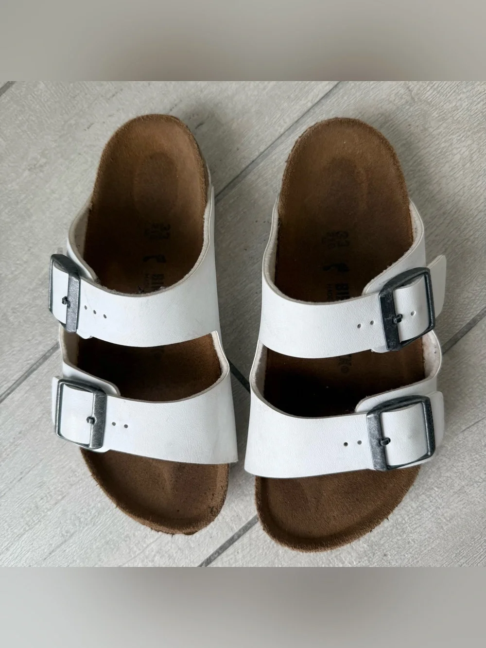 Birkenstock Kids Arizona white Birko-Flor